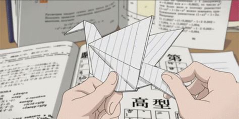 Cute Gifs, Origami Videos, Japon Illustration, Anime Gifs, Banner Gif, Arte Inspo, Anime Gifts, 90s Anime, Aesthetic Gif