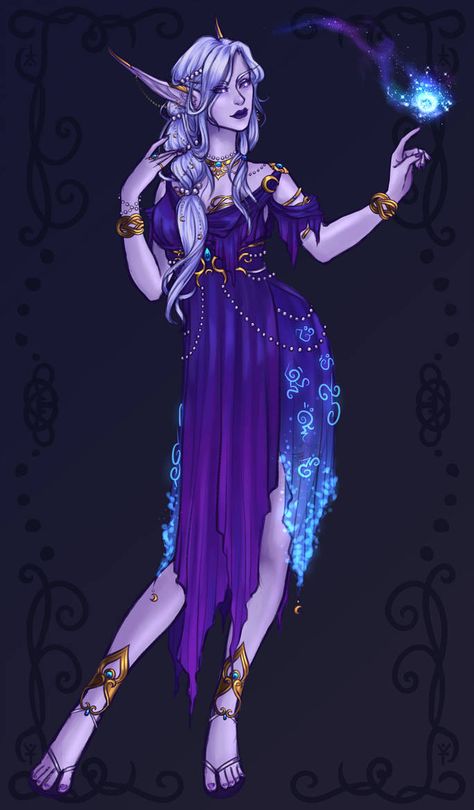 Astral Elf, Void Elf, Elf Female, Warcraft Characters, Elf Art, Warcraft Art, Night Elf, Dnd Art, Dark Elf