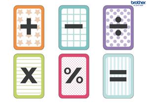 Math Symbols Printable, Math Signs, Math Symbols, Teaching Multiplication, Teacher Board, Free Printable Flash Cards, Math Charts, Math Madness, Classroom Strategies