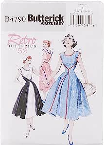 Butterick 4790, Flare Dress Pattern, Vintage Vogue Sewing Patterns, Wrap Dress Pattern, Diy Skirt, Butterick Pattern, Paper Sewing Patterns, Couture Mode, Easy Sewing Patterns