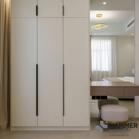 Wardrobe With Vanity, Half Wardrobe, Condo Interior, Dekorasi Kamar Tidur, Daily Rituals, Daily Ritual, Wardrobe Design, Interior Ideas, Joinery