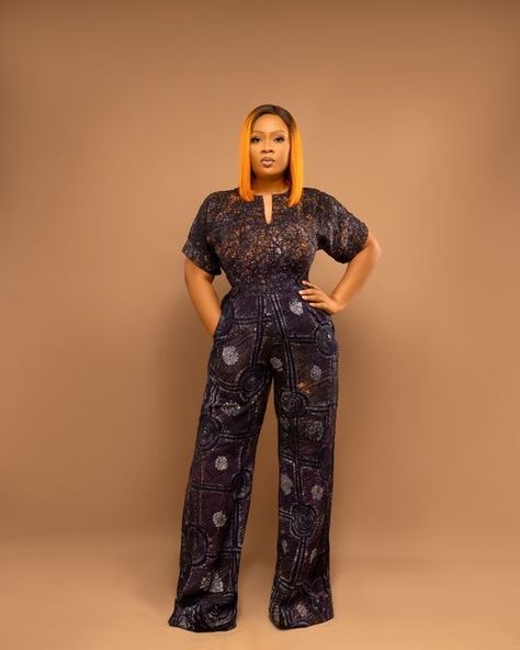 KUBECHI on Instagram: "We are excited to bring you the PM Adire Jumpsuit which is named after the Gorgeous and Anointed Pastor Mildred. @pastormildred Limited Pieces Available to Order in Exact Print. #adirejumpsuit #adirestyles #adire #ankarastyles" Adire Jumpsuit Styles, Jumpsuit Styles, African Print Maxi Skirt, Classy Casual Outfits, Classy Casual, Ankara Styles, Jumpsuit Fashion, African Print, African Fashion