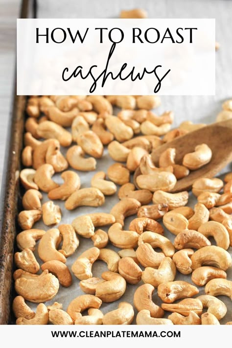 How To Roast Cashews, Mushroom Cabbage, Clean Eating Snack Recipes, Cashew Recipes, Refined Sugar Free Recipes, Curry Spices, How To Roast, Roasted Cashews, Nut Recipes