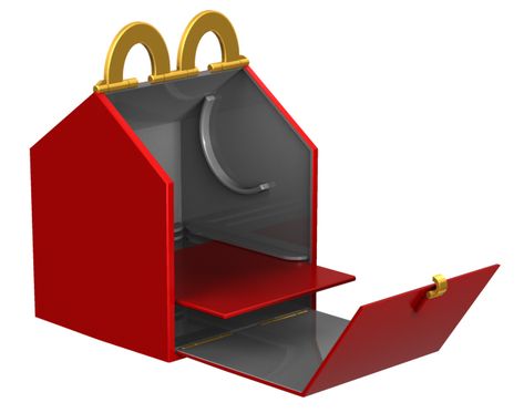 Geeky Lunch Box: McDonald’s Happy Meal – Dave's Geeky Ideas Happy Meal Box, Meal Box, Happy Meal Mcdonalds, Happy Meal, Fun Design, The Kids, Lunch Box, Cool Designs, Geek Stuff