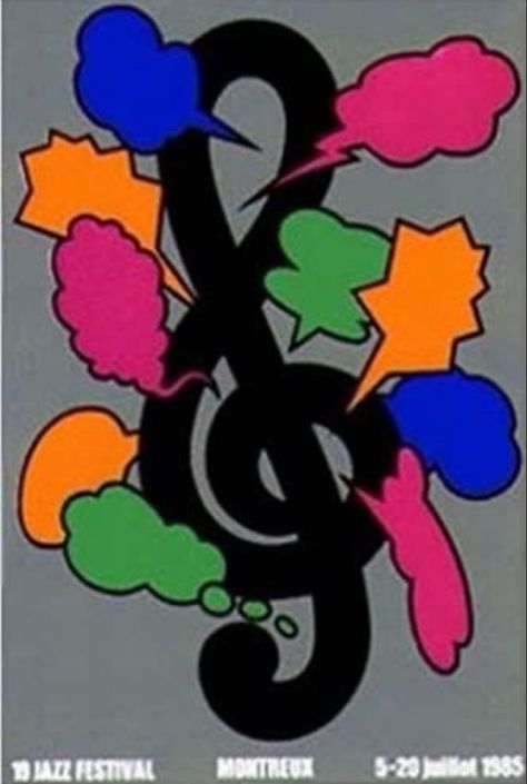 ~ Shigeo Fukuda Jazz Music Festival, Shigeo Fukuda, Fest Poster, Montreux Jazz Festival, Poster Vintage Retro, Milton Glaser, Jazz Poster, Music Festival Poster, Retro Kunst