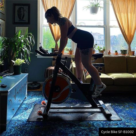 What does your at home cycle bike setup look like? 📷: @thetokaredit⁠ ⁠ Featured product: SF-B1002 Belt Drive Indoor Cycling Bike ⁠ Indoor Cycling Aesthetic, Biking Aesthetic, Cycling Instructor, Bike Indoor, Cycling Inspiration, Cycle Training, Indoor Cycling Bike, Bike Training, Indoor Bike