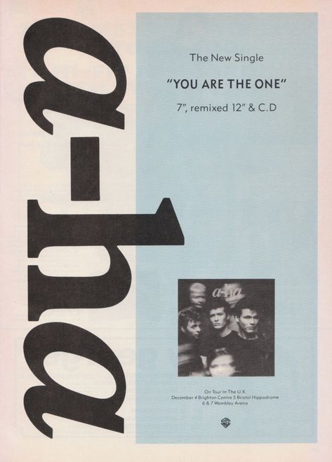 Music Press ad for You Are The One single Album Promo Poster, Album Release Poster, Album Cover Typography, Band Album Poster, 80s Advertising, Music Zine, Photography Campaign, Press Ad, Omar Apollo