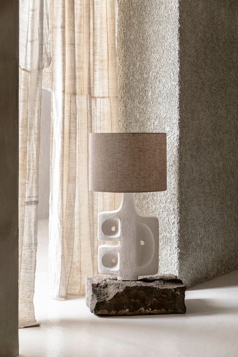 NOVA LAMP — JAN VOGELPOEL CLAY SCULPTOR Aurora Lamp, Clay Lamp, Mosaic Murals, Concrete Sink, Natural Clay, Handmade Lighting, Contemporary Minimalist, Ceramic Lamp, Modern Lamp