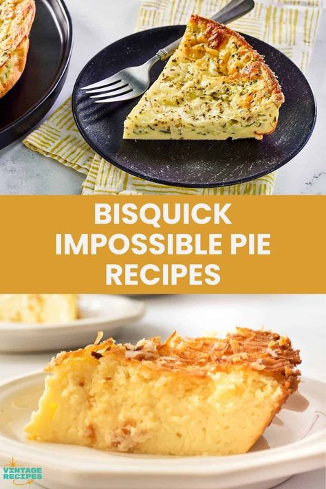 If you are looking for old-fashioned Bisquick impossible pie recipes, this list is for you! Find classic impossible pie recipes with Bisquick for breakfast, dinners, and desserts. Savory pies and quiche with ground beef, chicken, turkey, bacon, and veggies. Sweet pies with coconut, chocolate, fruit, and more! Bisquick Impossible Taco Pie, Impossible Pumpkin Pie Bisquick, Impossible Apple Pie Bisquick, Bisquick Impossible Pie Recipes, Bisquick Impossible Pie, Recipes With Bisquick, Bisquick Chicken Recipes, Impossible Pie Recipes, Bisquick Impossible Quiche Recipe