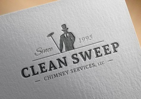 Cleaning Service Branding, Cleaners Logo Design, Cleaning Logos, Cleaning Company Logo Design, Cleaning Company Logo Ideas Branding Design, Cleaners Logo, Clean Sweep, Chimney Sweep, Cleaning Logo