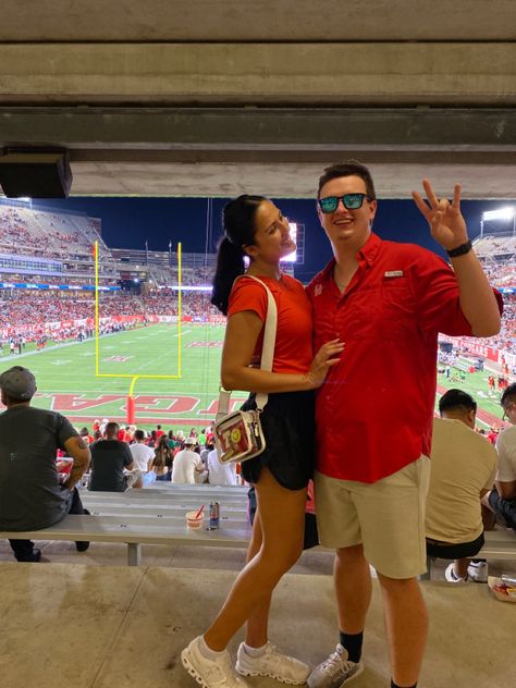 Basic red top #OldNavy The way Home shorts #FreePeople Sneakers #OnCloud5 Clear crossbody #UnitedMonograms Oncloud Sneakers Outfit, Oncloud Sneakers, The Way Home Shorts, Way Home Shorts, United Monograms, Game Day Outfit, Gameday Outfit, The Way Home, Day Outfit