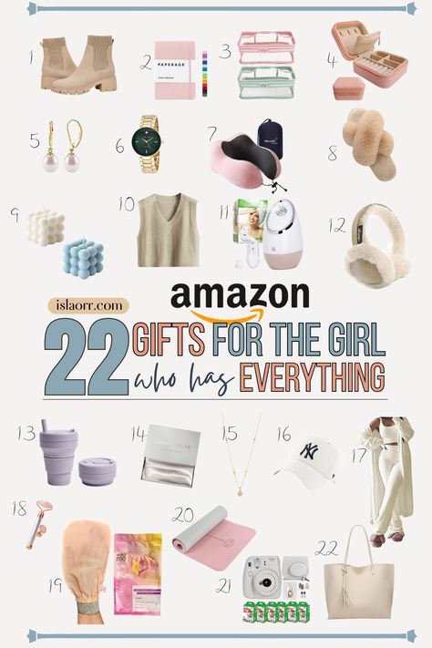 discover 22 Amazon Gifts for the Girl Who Has Everything. Best Amazon Gift Ideas for Her. 22 Year Old Christmas Gifts, Gifts For 23 Year Old Women, Christmas Gifts For 20 Year Old Women, Gifts For 20 Year Old Women, Amazon Gifts For Women, Trendy Gifts For Women, Cheap Presents, Birthday Gift Ideas For Women, Gifts For Older Women