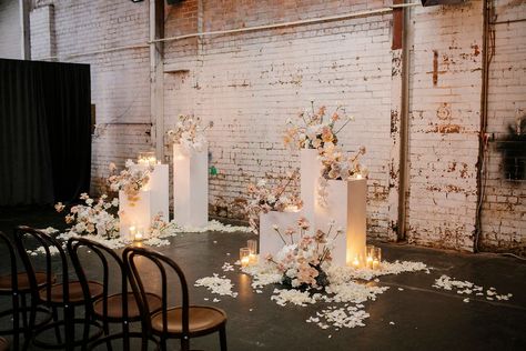 Wedding Pillars, Romantic Florals, Ceremony Inspiration, Ceremony Flowers, Ceremony Backdrop, Wedding Mood, White Vases, Wedding Deco, Ceremony Decorations