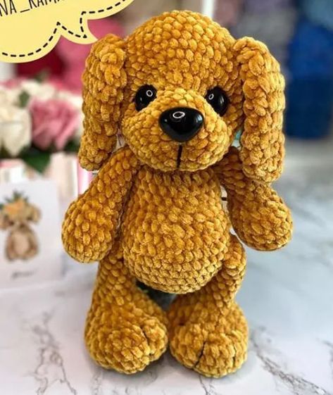 Amigurumi Crochet Animals Free Pattern, Dog Amigurumi Free Pattern Crochet, Crocheted Puppy Patterns Free, Crochet Puppy Lovey Pattern Free, Small Animal Free Crochet Pattern, Free Amigurumi Dog Patterns, Snuggle Crochet Pattern Free, Crochet Large Stuffed Animals, Free Crochet Patterns For Animals