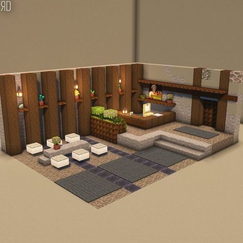 Minecraft Workstation, Minecraft Room Designs, Minecraft Restaurant, Minecraft Floor Designs, Interior Design Minecraft, Play Bakery, Interior Minecraft, Modern Minecraft Houses, Minecraft Decoration