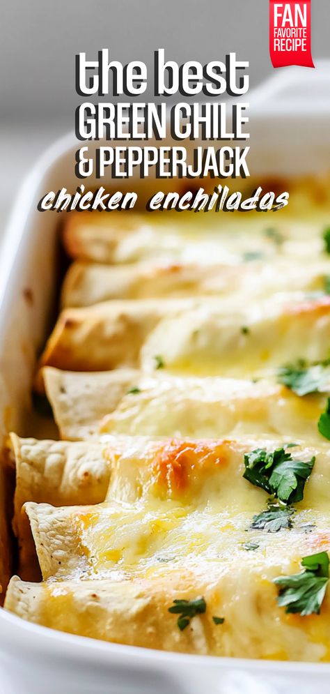 Green Chile & Cheese Chicken Enchiladas – Chasety Green Chiles Chicken Enchiladas, Best Green Enchilada Sauce, Hatch Chili Enchiladas, Green Sauce Chicken Enchiladas, Chicken Enchiladas With Green Sauce, Green Chili Burritos, Green Chili Chicken Enchilada Casserole, Green Chicken Enchilada Casserole, Chile Crisp