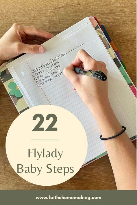 flylady baby steps control journal Fly Lady Control Journal, Flylady Control Journal, Fly Lady Cleaning, House Management, Control Journal, Bed Day, Fly Baby, Diy Journaling, Craft Cottage