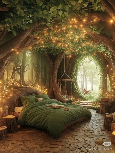 Romantic Bedroom Paint Colors, Teen Boy Bedroom Designs, Bedroom Sanctuary Ideas, Forest Bedroom Ideas, Enchanted Forest Decor, Moody Paint, Forest Bedroom, Forest Room, Fairy Bedroom