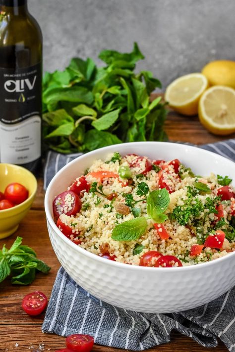 French-Style Couscous Salad (Taboulé) Supper Club Menu Ideas, Supper Club Menu, French Recipes Authentic, Recipes French, Country Food, French Life, Couscous Recipes, Winter Treats, Fine Dining Recipes