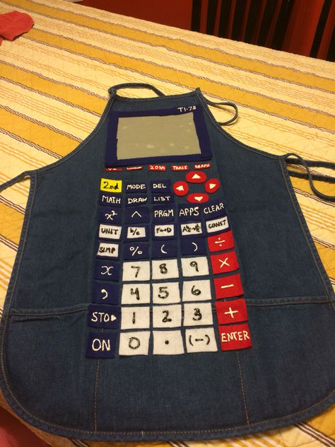 Math teacher Halloween costume Number Day Costume Ideas, Math Costume, Calculator Costume, Math Draw, Vocabulary Parade, Math Dress, Fancy Dress Costume Ideas, Math Day, Math Drawing