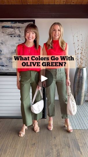 Olive Green And Blue Outfit, Olive Green And Red Outfit, Green Denim Pants Outfit, Olive Green Wide Leg Pants Outfit, Olive Shoes Outfit, Outfits With Green Pants, Olive Pants Outfit, Olive Green Pants Outfit, Denim Pants Outfit