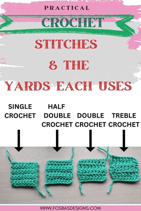 Crochet stitches for beginners Yarn Saving Crochet Stitches, Increase Crochet Stitch, Loose Crochet Stitch, Crochet Trendy, How To Crochet For Beginners, Treble Crochet, Stitches Crochet, Winter Projects, Easy Crochet Baby Blanket