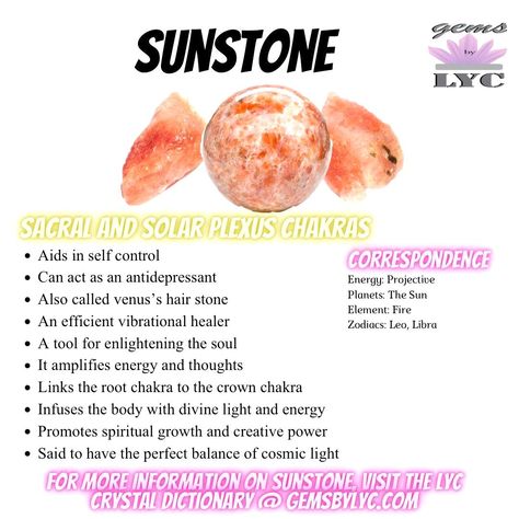 Discover the magical world of Sunstone! Dive deeper into its enchanting qualities with the captivating LYC Crystal dictionary. Click the link to explore Sunstone's meanings, and get ready to embark on a crystal journey like no other. Follow us for more fascinating content on crystals and gemstone meanings! Sunstone Crystal Meaning, Crystal Dictionary, Sunstone Meaning, Unexpressed Emotions, Crystal Healing Chart, Crystal Guide, Sun Stone, Cleansing Crystals, Crystals Healing Properties