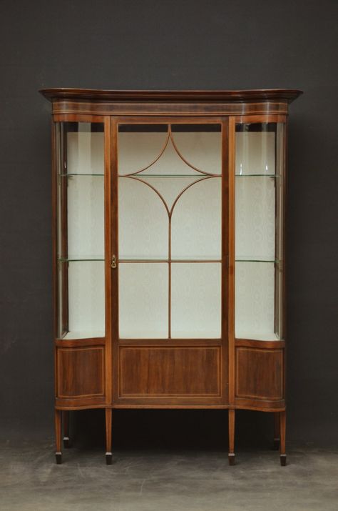 Stylish Edwardian Display Cabinet - Vitrine. C1900 Antique Cabinets, Display Cabinet, China Cabinet, Limited Editions, For Sale, Furniture, Home Decor, Home Décor