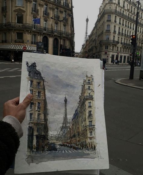 Architecture Drawing Art, Artist Aesthetic, 수채화 그림, Urban Sketchers, Arte Sketchbook, Urban Sketching, Architecture Sketch, Painting Art Projects, Book Art Drawings