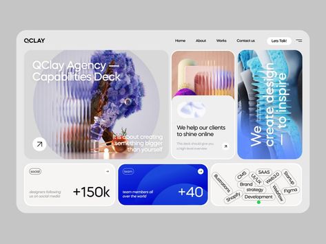 Capabilities Deck, Futuristic Website, Creative Ui Design, Ux Design Trends, Interactive Website, Design Sites, Moodboard Design, Ui Ux 디자인, Ui Design Website