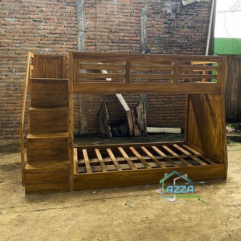 TEMPAT TIDUR MINIMALIS TINGKAT, Material dari kayu jati, informasi dan pemesanan hubungi kami ☎ contact : 📞 Phone wa : 082324007082 fast respon wa langsung 🌐 Chat whatsapp : http://bit.ly/AzzaFurniture Dipan Laci