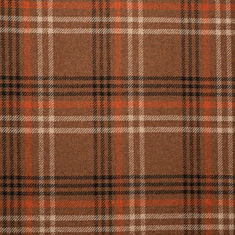 This Rust Plaid is made from a soft tweed fabric with a muted brown base with rust (orange), black and white overchecks. It has been designed by our in-house design team at our mill in Selkirk, Scotland, complementing our classic Scottish tartans beautifully. Lift your interior space through soft furnishings, or use in apparel and craft.Tweed: Rust Plaid.Dimensions: 152cm-154cm (59"-60").Composition: 70% Wool, 25% Polyamide, 5% Other fibres (80% of the fabric is made of recycled fibres Autumn Moodboard, Outlander Style, Brown Tartan, Tartan Wedding, Wool Tartan Fabric, Tartan Bow Tie, Muted Brown, Wool Texture, Tartan Tie