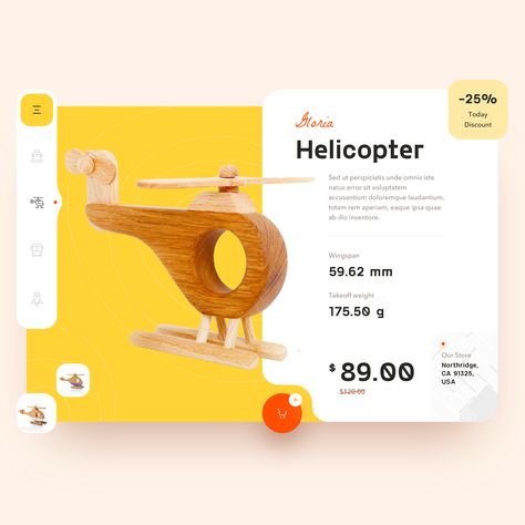 Giving you an eco-friendly vibes. Here’s a product card concept for an online store with wooden toys. Clothing Store Website, Ecommerce App, Toy Catalogs, Portfolio Design Layout, Ecommerce Themes, Ecommerce Design, Ecommerce Website Design, Dashboard Design, Toy Brand