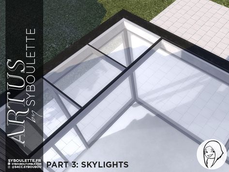 The Sims Resource - Patreon Early Release - Artus Part 3 - Skylights & floors Living Room Sims 4, Sims 4 Cc Furniture Living Rooms, Skylight Window, Sims 4 Kitchen, Mod Furniture, Sims 4 House Design, Casas The Sims 4, Roof Window, Sims 4 Cc Furniture