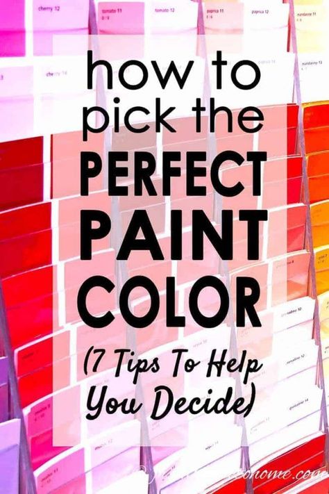 GREAT ideas for choosing the right paint colors for your home! I love how easy the steps are and it really makes deciding on a paint color much easier! #fromhousetohome #paintcolor #decoratingtips #homedecor #paint #wallpainting Guest Bedroom Makeover, Choosing Paint Colours, Choosing Paint, Beige Paint, Trending Paint Colors, Interior Decorating Tips, Perfect Paint Color, House Color Schemes, Storing Paint