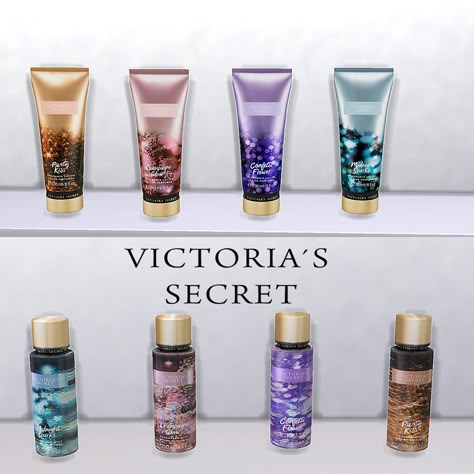 TS3 & TS4 Victoria Secret’s Party Nights Fragrance Set - YDB Sims 4 Cc Walk In Closet Clutter, Sims 4 Cc Cosmetics, Sims 4 Realistic Clutter, Sims 4 Perfume, Sims 4 Victoria Secret, Sims Cc Furniture Bedroom, Sims 4 Mac, Lotes The Sims 4, Sims Furniture