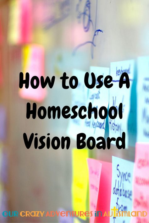 Homeschool Vision Board | Our Crazy Adventures In Autismland Crazy Adventures, Family Unity, Life Encouragement, Homeschooling Tips, Homeschool Board, Homeschooling Resources, Mom Encouragement, Bulletin Board Borders, Homeschool Tips