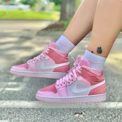 Digital pink jordans