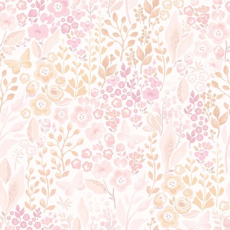 Pretty Petals Wallpaper. Floral Wallpaper. Modern Wallpaper. Peel Stick and Traditional Options. Accent Wall. - Etsy UK Floral Accent Wall, Petals Wallpaper, Floral Wallpaper Nursery, Nursery Floral, Allover Design, Wallpaper Floral, Floral Nursery, Star Wallpaper, Wallpaper Modern