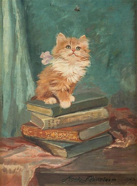 French Pictures Vintage, Classical Cat Painting, Vintage Cat Aesthetic, Vintage Cat Painting, Cat Vintage Aesthetic, Regan Core, Vintage Cat Drawing, Maddie Core, Cats Painting