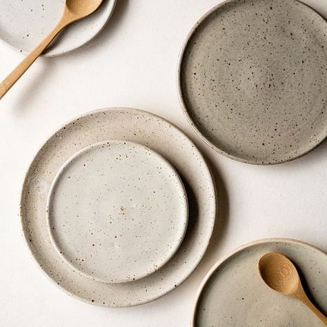 @vsandler • Instagram photos and videos Handmade Ceramic Plates, Handmade Ceramics Plates, Midnight Green, Slow Design, Speckled Clay, Handmade Plates, Ceramic Dinnerware, Large Plates, Ceramic Tableware