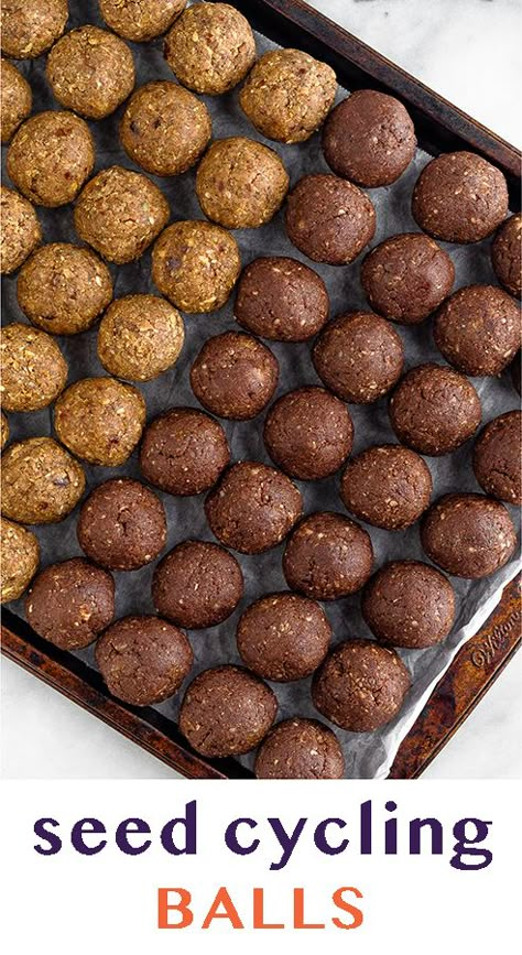 Seed Cycling Balls, Energy Balls Healthy, Seed Cycling, Healthy Hormones, Balance Hormones, Brown Spots Removal, Energy Balls, Brown Spots, Healthy Treats