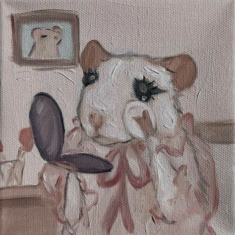 Paintings Aesthetic, Aesthetic Paintings, Cute Paintings, Aesthetic Painting, Cute Little Drawings, Art Aesthetic, Cute Animal Drawings, Old Art, Doodle Drawings