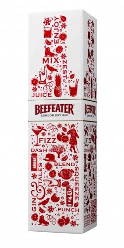 Beefeater Holiday Packaging Design, Christmas Packaging Design, Gin Packaging, Beefeater London, Typography Packaging, Gin Brands, Limited Edition Packaging, Alcohol Packaging, Cool Packaging