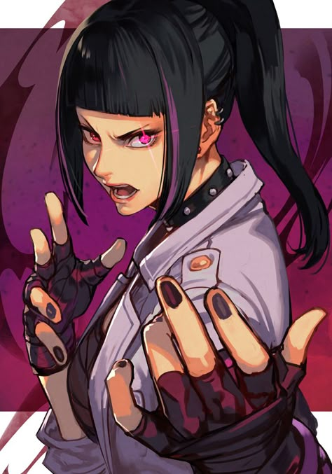 Han Juri, Capcom Art, Juri Street Fighter, Street Fighter Art, Juri Han, Sf Art, Street Fighter Characters, King Of Fighters, Fighter Girl