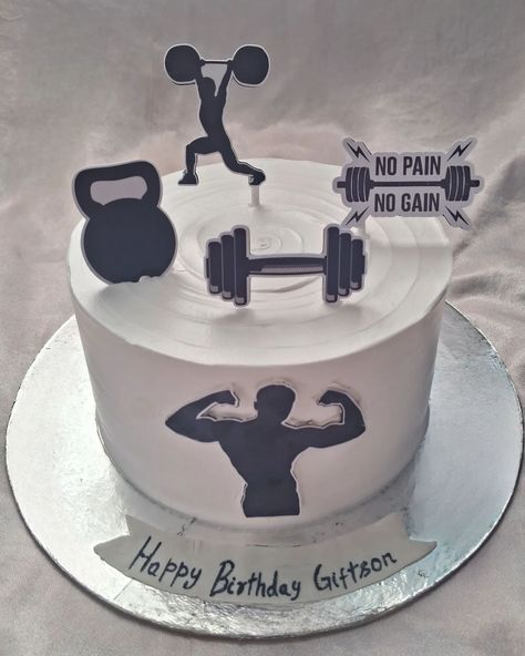 Gym theme birthday cake🖤 . . . . . . . . . . . #birthday #happybirthday #party #cake #birthdaycake #birthdaygirl #wedding #birthdayparty #happy #anniversary #gift #instagood #celebration #family #photography #birthdayboy #cakes #balloons #babyshower #instagram #chocolate #friends #like #handmade #cakedecorating #food #photooftheday #events #artgallery Gym Birthday Decorations, Gym Cake For Men, Gym Theme Cake For Men, Themed Cakes For Men, Gym Theme Cake, Birthday Cake For Papa, Building Cake, Happy Anniversary Gift, Chocolate Friends