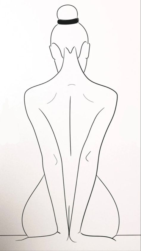 How To Draw A Silhouette Of A Woman, Drawings Of Women Body, Lady Drawing Sketches, Women Silloute Drawing, Siloette Ideas Tattoo, Woman Tattoo Outline, Women Tattoo Outline, Feminine Body Outline Tattoo, Body Outline Painting