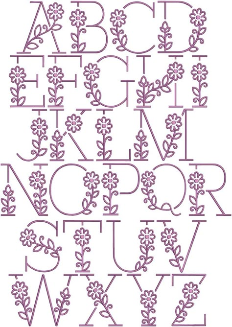 Violetta Monogram | Machine Embroidery Designs by JuJu Lettering Styles Alphabet, Fun Fonts, Embroidered Apron, Fonts Handwriting, Hand Lettering Art, Hand Lettering Alphabet, Lettering Alphabet Fonts, Fonts Lettering, Pola Sulam