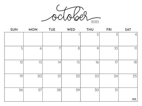 Choose from 107 October 2025 calendars to plan out and fully enjoy everything fall has to offer including Halloween! Print from home! 100% FREE! October Calendar Printable, Bullet Journal Topics, Everything Fall, Journal Topics, October Calendar, Organizing Time, Calendar Printable, Calendar Printables, From Home