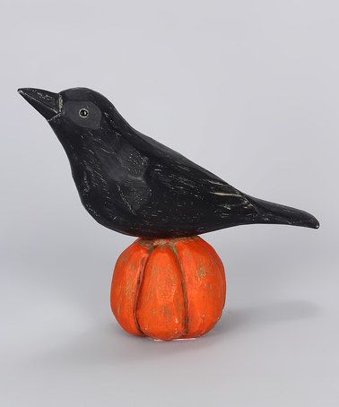 Crow On Pumpkin, Cakes Animals, Crow Figurine, Fall Pottery, Kawaii Witch, Pumpkin Fairy House, Advent House, Polymer Clay Owl, Halloween Tea Party